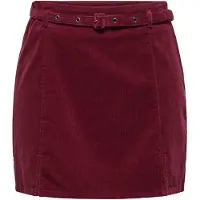 ONLY Falda 'ONLNessa' rojo vino