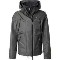 Superdry para hombre. M5012100A Chaqueta cortavientos con capucha gris (S), Casual, Poliéster Reciclado, Sostenible, outlet 2026.