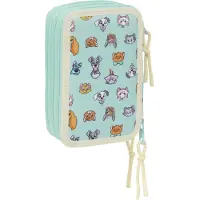 Safta Estuche Triple Filled Cats &amp; Dogs 37 Piezas