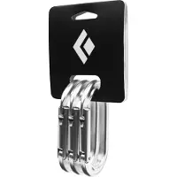 Black Diamond Mosquetón Oval Keylock 3 Unidades