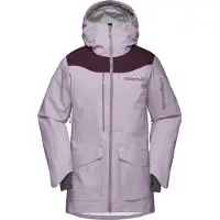 Norrøna - Chaquetas de esquí mujer - Tamok Gore-Tex Performance Shell Jacket W Purple Sage para Mujer - Talla M - Púrpura