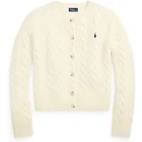 Ralph Lauren para mujer. 211972104002 Cárdigan de lana y cachemira beige (L), Casual, Clásico, outlet 2026.