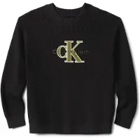 Calvin Klein Boys Towelling Stitch Sweater Black Talla: 16Y | Chalecos Outlet | kids | Negro
