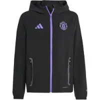 Adidas adidasChaqueta Manchester United Tiro 25 Competition Vis Tech Travel 140 Black / Purple Rush Niño