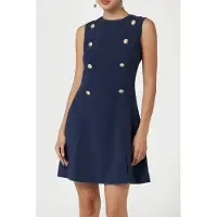 Guess Marciano By Leila Dress Blue Impact Talla: 42 | Mini Vestidos Outlet | Mujer | Azul