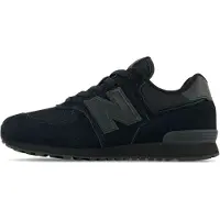 New Balance unisex para niños. GC574V1 Zapatillas 574 negro (39 W), Plano, Cordones, Casual, moda infantil, outlet 2026.