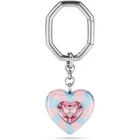 Swarovski Llavero 'Key' azul claro / rosa claro / plata