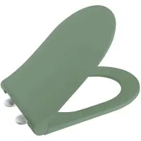 Hak Asiento de inodoro Sapho BRILLA, diseño SLIM, cierre suave, color verde mate