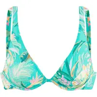 Venice beach Top de bikini crema / turquesa / petróleo / lavanda