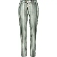 s.Oliver Pantalón de pijama verde claro / verde oscuro / blanco