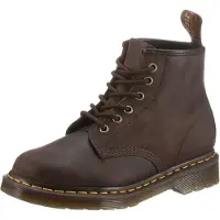 Dr. Martens Botines con cordones marrón oscuro / amarillo