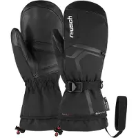 Reusch - Guantes de esquí - Down Spirit GTX Mitten Black/Silver de Cuero - Talla 9 - Negro
