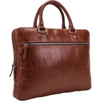 Leonhard heyden Cambridge Maletín Piel natural 37 cm Compartimento para el portátil marrón