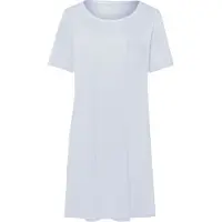 Hanro Camiseta de noche ' Cotton Deluxe 90cm ' azul claro