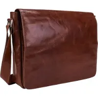 Leonhard heyden Cambridge Mensajero Piel natural 38 cm Compartimento para el portátil marrón