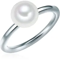 Valero Pearls Anillo plata / blanco perla