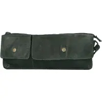 Harold's Submarine Riñonera Piel natural 31 cm verde