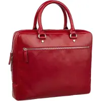 Leonhard heyden Cambridge Maletín Piel natural 37 cm Compartimento para el portátil rojo