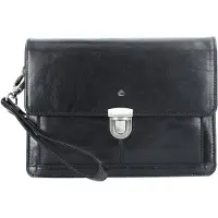 Esquire Toscana Bolso hombre Piel natural 24 cm negro