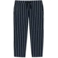 Schiesser Pantalón de pijama marino / blanco