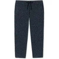 Schiesser Pantalón de pijama azul noche / blanco