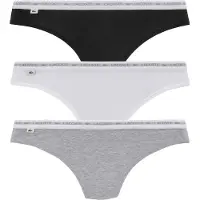 Lacoste Tanga gris basalto / negro / blanco