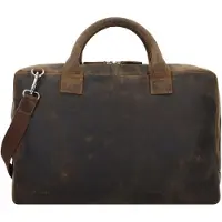 Plevier Retro Adler Maletín Piel natural 42 cm Compartimento para el portátil marrón