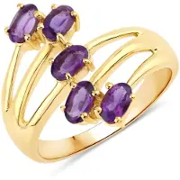 Rafaela Donata Anillo dorado / lila