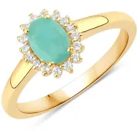 Rafaela Donata Anillo dorado / verde