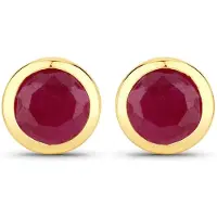 Rafaela Donata Pendientes dorado / rojo rubí