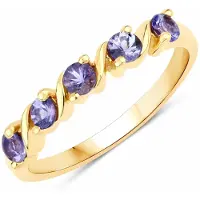 Rafaela Donata Anillo dorado / lila