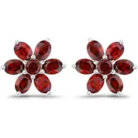 Rafaela Donata Pendientes berenjena / plata