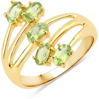 Rafaela Donata Anillo dorado / verde