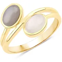 Rafaela Donata Anillo crema / dorado / gris