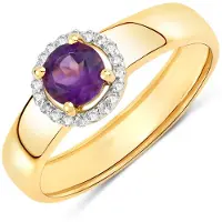 Rafaela Donata Anillo dorado / lila / plata