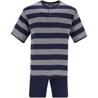 Hajo Pijama corto gris / gris oscuro