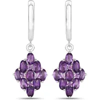 Rafaela Donata Pendientes púrpura / plata