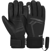 Reusch - Guantes de esquí - Down Spirit GORE-TEX SC Black/Silver de Cuero - Talla 10 - Negro