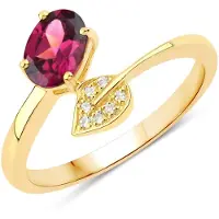 Rafaela Donata Anillo dorado / rojo / plata