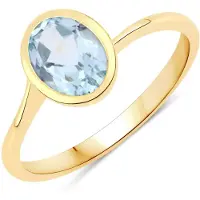 Rafaela Donata Anillo azul claro / dorado