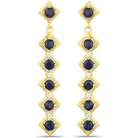 Rafaela Donata Pendientes navy / dorado