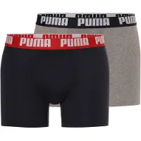 Puma Calzoncillo boxer gris / rojo sangre / negro / blanco