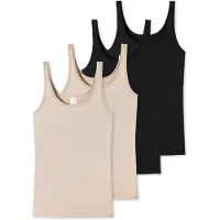 Schiesser Camiseta térmica 'Essentials' beige / negro