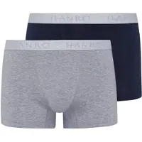 Hanro Calzoncillo boxer 'Essentials' azul oscuro / gris moteado