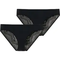 Schiesser Braga 'Invisible Lace' negro