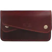MIKA Cartera Piel natural 14.5 cm marrón