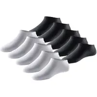 Schiesser Calcetines invisibles ' Bluebird ' negro / blanco