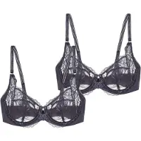 Triumph Sujetador 'Wild Peony Florale' gris oscuro