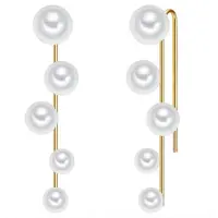 Lulu & Jane Pendientes oro / blanco