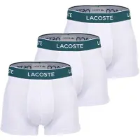 Lacoste Calzoncillo boxer gris claro / verde oscuro / blanco